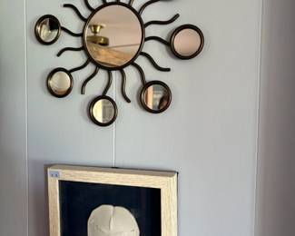Sunburst wall mirror