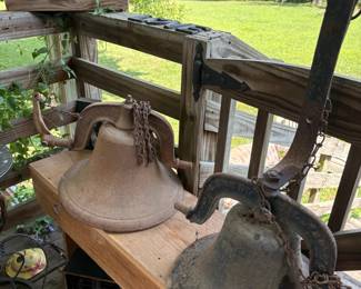 Antique cast iron bell
