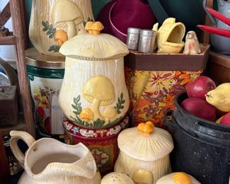 Vintage kitchen canisters