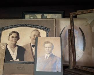 Antique family portraits