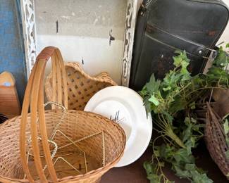Baskets and outdoor decor