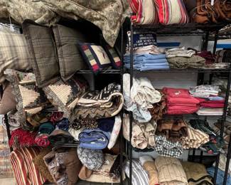 pillows, sheets and bedskirts