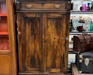 antique wood armoire