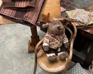Double D Ranch linens, saddle rack, child's benwood chair