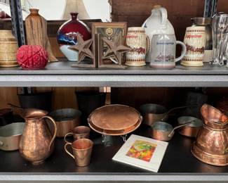 copper kitchenware, Schlemmertopf and Romertopf cookware