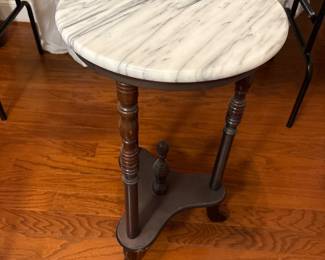 Marble top table 28” talll