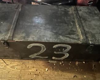 large wooden trunk