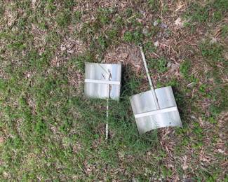 Vintage lawn roller shoe/attachments