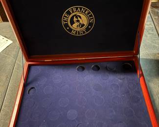Franklin Mint Presidential Coin collection display case