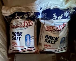 Two bags of rock salt