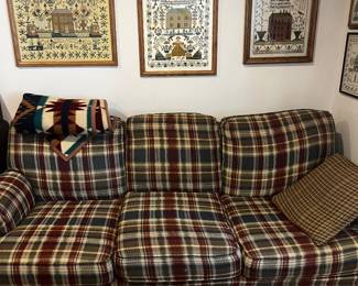 Plaid couch