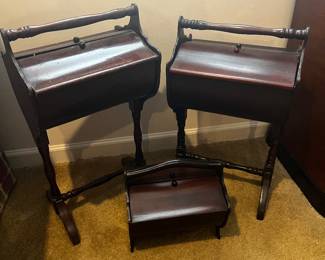 Collection of sewing boxes