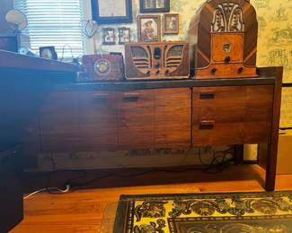 Credenza is for sale. Radios are NOT for sale. 