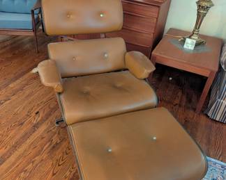 Eames style lounge chair& ottoman