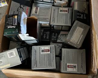 Empty shell boxes there is no ammo here just gun loading supplies