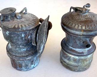Antique oil lamp parts