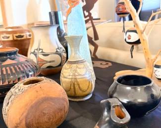 Native American pottery and collectibles