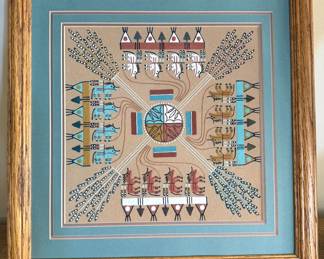 Native American sand art