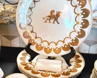 Fitz + Floyd Japanese Gold Pattern China