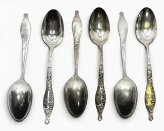 Gorham Oxford Sterling Silver Spoons  6 Pcs, 5.75 90g Total