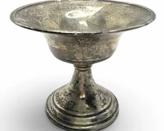 M. Fred Hirsch Weighted Sterling Silver 3.5 Pedestal Compote 98g