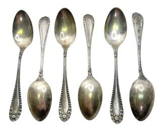 International Silver Kenilworth Sterling Spoons  6 Pcs, 5.75 120g Total