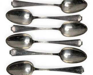 Gorham Fairfax Sterling Silver Spoons  6 Pcs, 7.25 272g Total