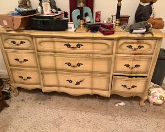 Antique bedroom set - dresser (has been cleaned since photographed)
