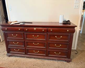 Dresser matching previous king bed.