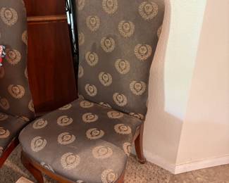 Dining room set - one of 6 side chairs.  Two armchairs included but not photographed.