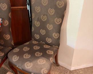 Dining room set - one of 6 side chairs.  Two armchairs included but not photographed.