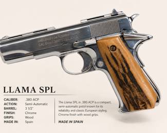 CHROME PLATED. BONE GRIPS. Pre-Sale $525.  First Day $500.