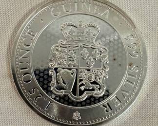 1.25oz. GUINEA SILVER ROUND