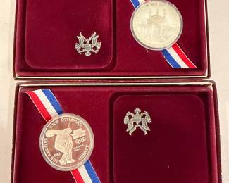 1984 LA OLYMPIAD SILVER COMMEMORATIVES