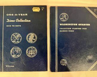 QUARTER AND MERCURY DIME SETS INCOMPLETE