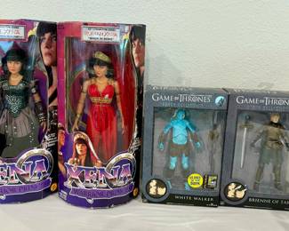 VTG XENA AND GOT FIGURES