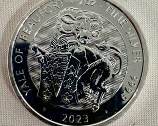 2023 BULL OF BEAUFORT 2oz SILVER COIN