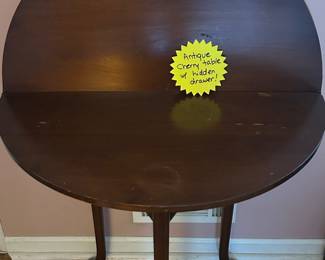 Farm Table - Antique Cherry Hidden Storage