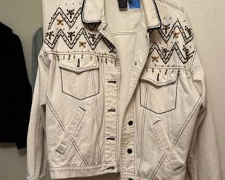 White denim jacket