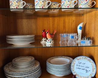 Gibson Lion dinnerware