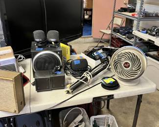 TV and speakers