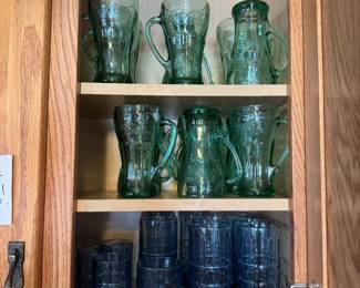Anchor Hocking blue glasses