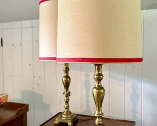 MCM brass lamps