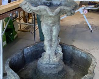 garden fountain