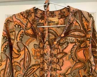 Sixties paisley dress