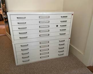 Stacor flat 5 dr. metal filing cabinets