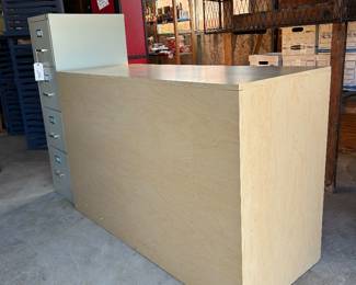 Retail sales counter. Good condition. Cash drawer, shelves etc in back. Discounted. Deal!