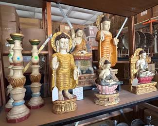 Carved figures. Discounted. 