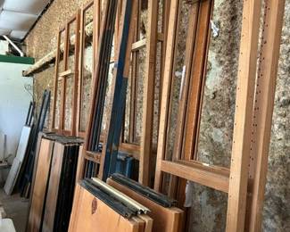 FREE-LOTS OF WOOD WAREHOUSE SHELVING ASST. SIZES