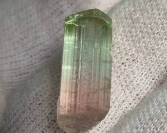 10.97 Carats Natural Watermelon Tourmaline Crystal Specimen